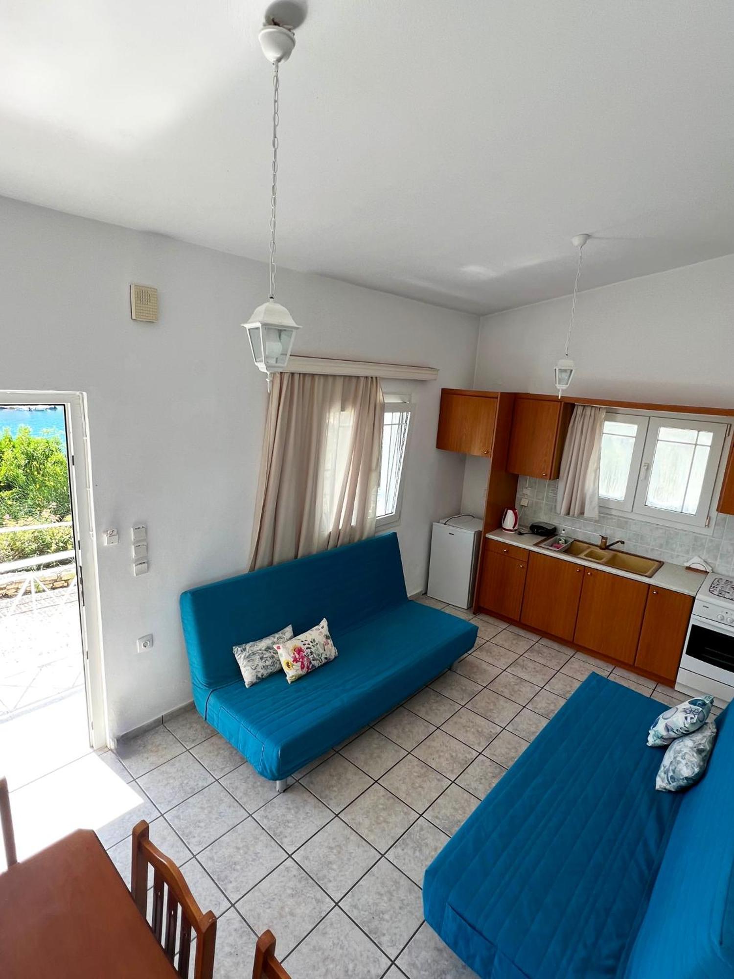 Aronis Spyros Panoramic Seaview Apartments Longós Oda fotoğraf